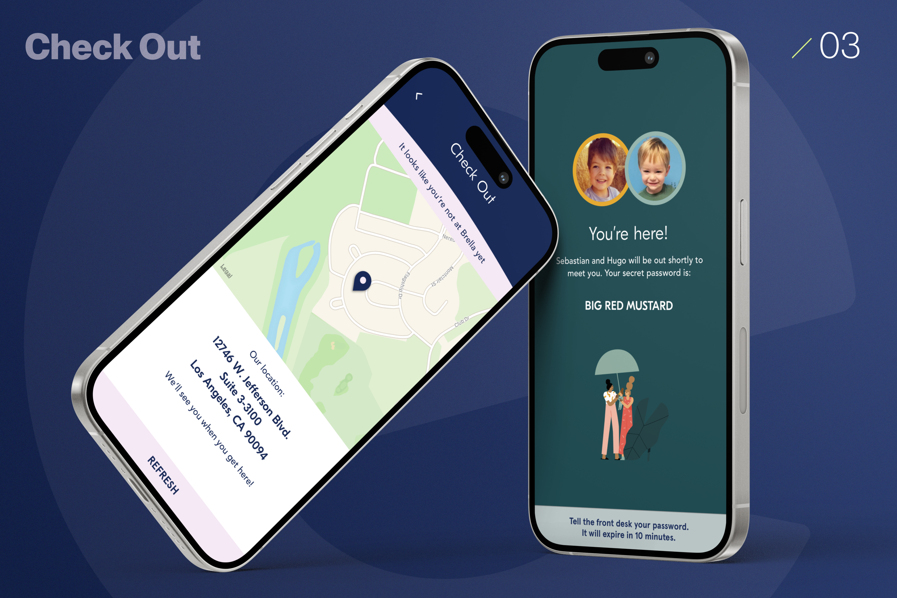 Check out — GPS and identity verification with a secret password
