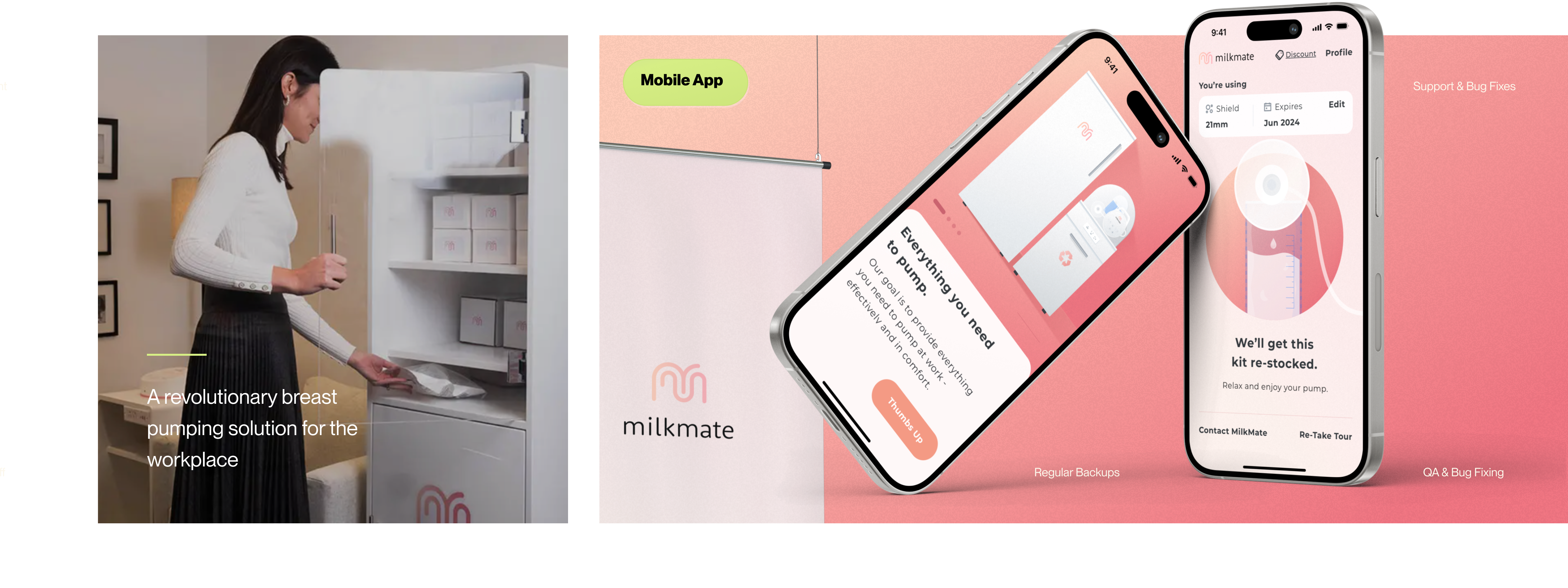 MilkMate kiosk and mobile app