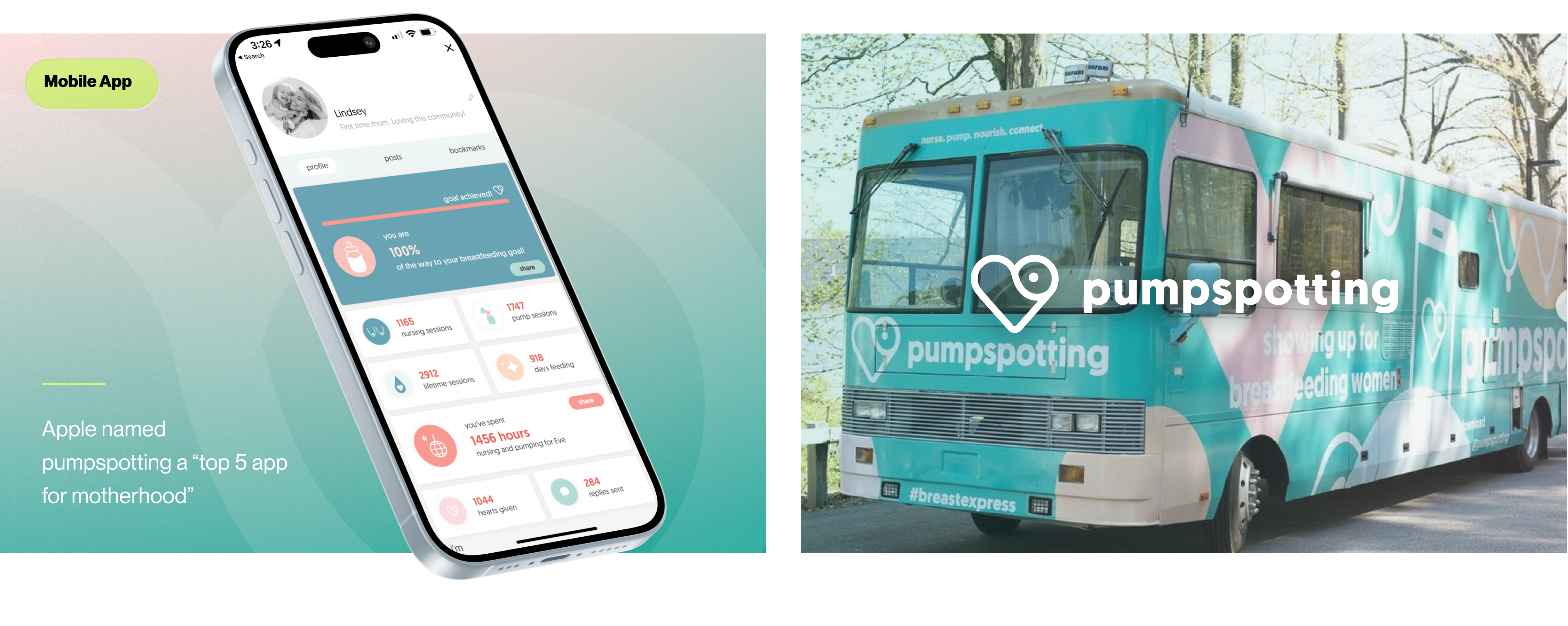 pumpspotting app and the Breast Express RV