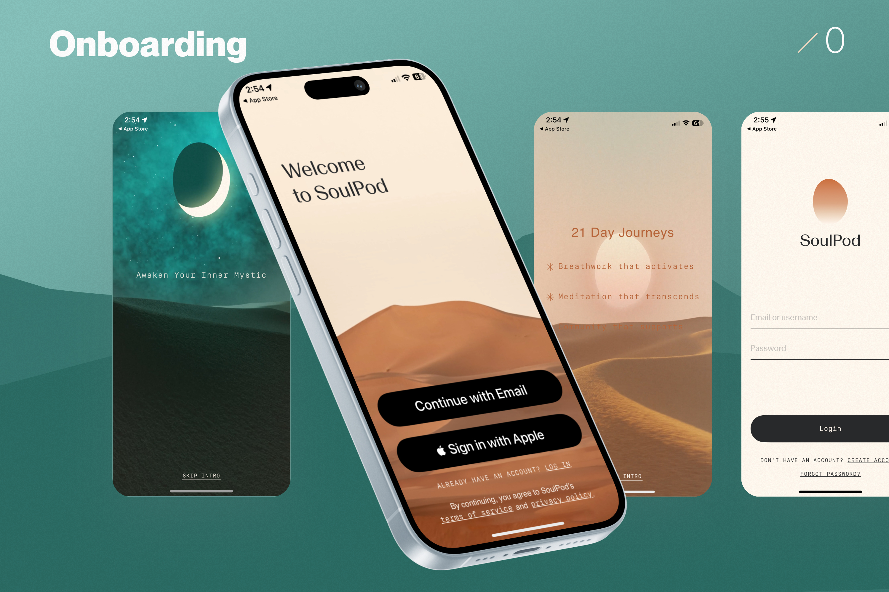 Onboarding — Awaken Your Inner Mystic, welcome, 21 Day Journeys, login